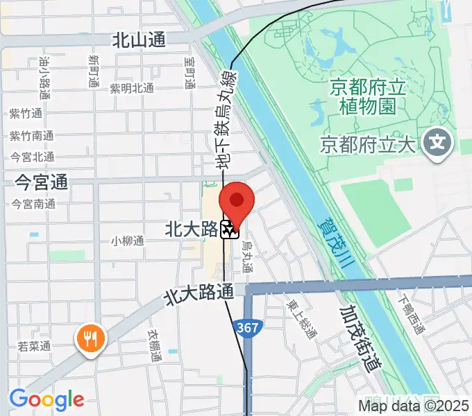 京都ミュージックラボの地図