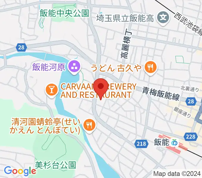 津軽三味線教室貢治会の地図