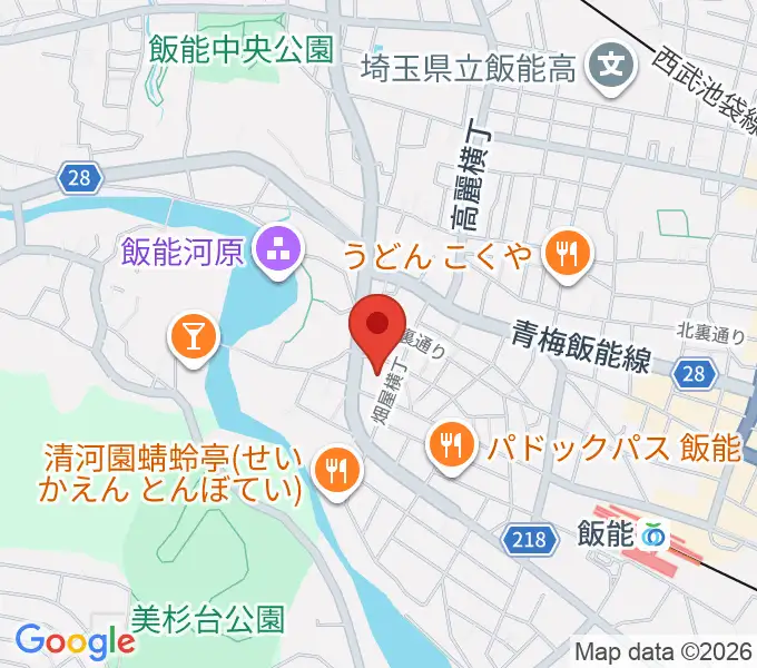 津軽三味線教室貢治会の地図