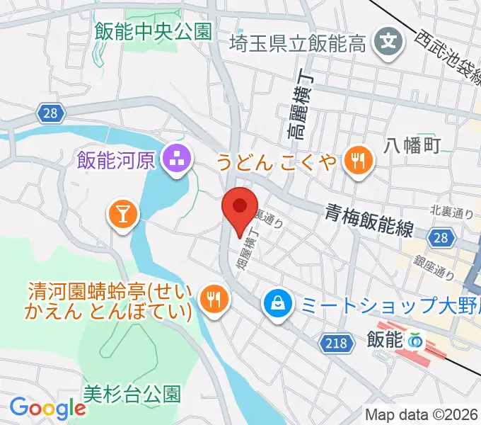 津軽三味線教室貢治会の地図