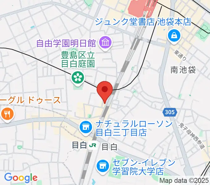 グランキャンミュージックの地図