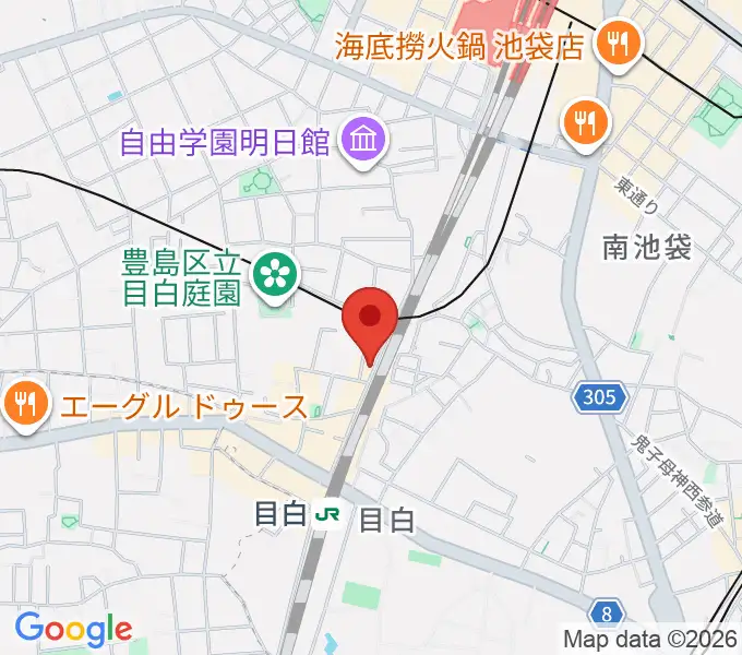 グランキャンミュージックの地図