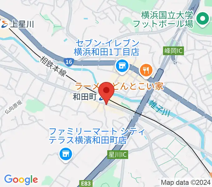 アート和田町音楽院の地図