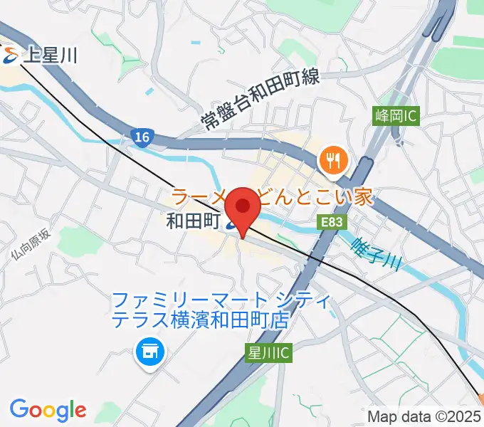 アート和田町音楽院の地図