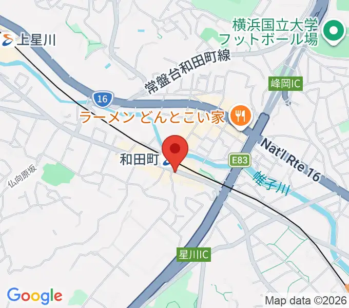 アート和田町音楽院の地図