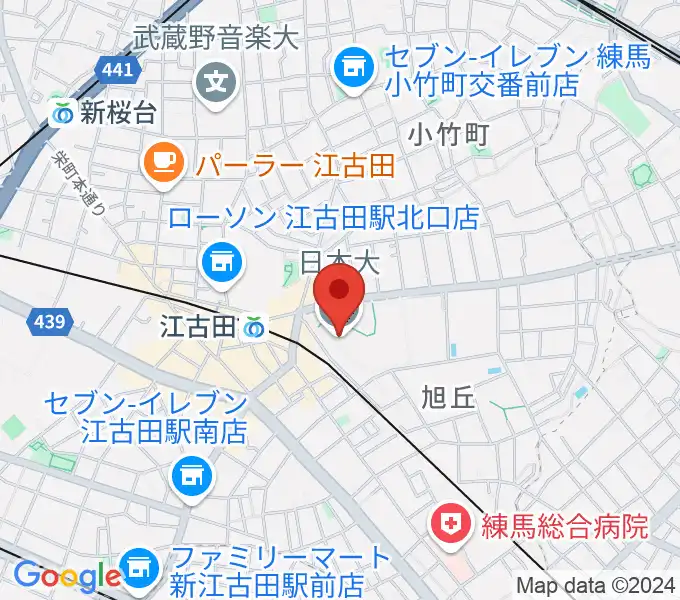 日本大学芸術学部 音楽学科の地図