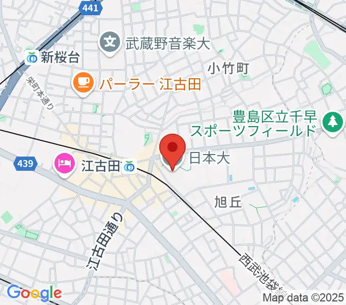 日本大学芸術学部 音楽学科の地図