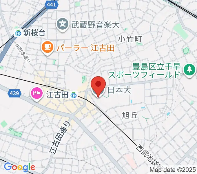 日本大学芸術学部 音楽学科の地図