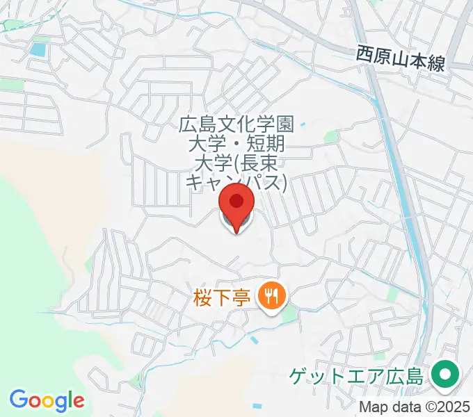 広島文化学園大学 音楽学科の地図