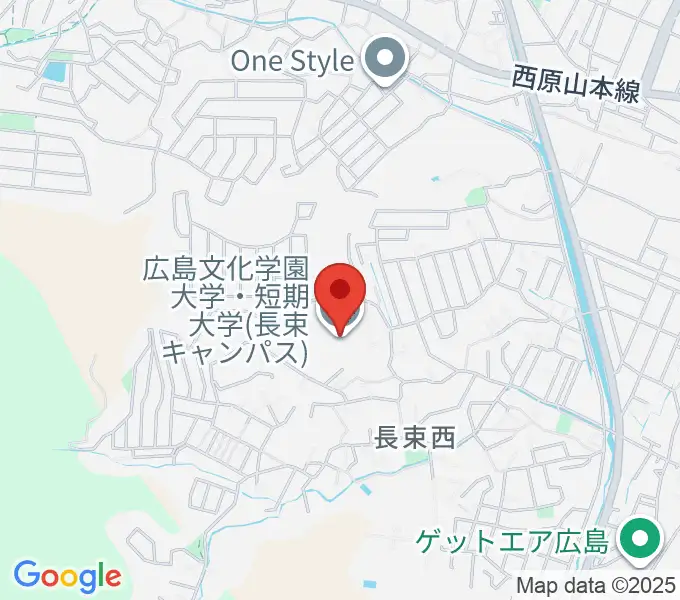 広島文化学園大学 音楽学科の地図
