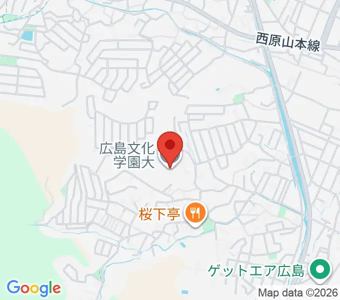 広島文化学園大学 音楽学科の地図