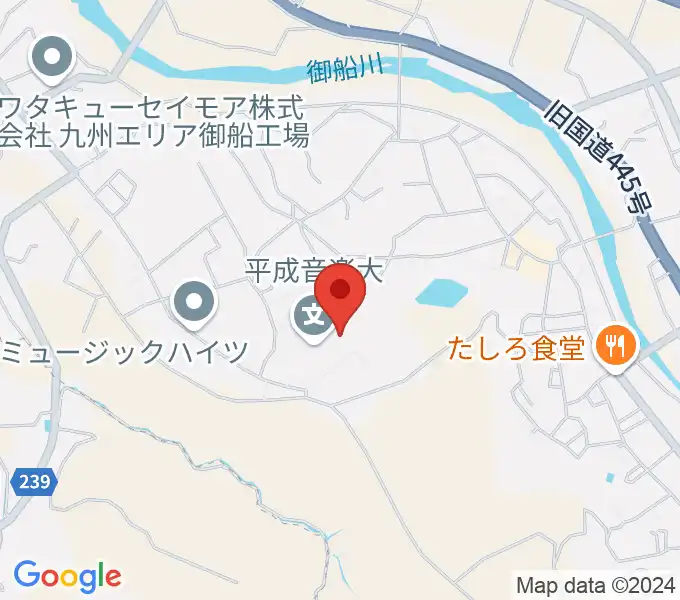 平成音楽大学の地図