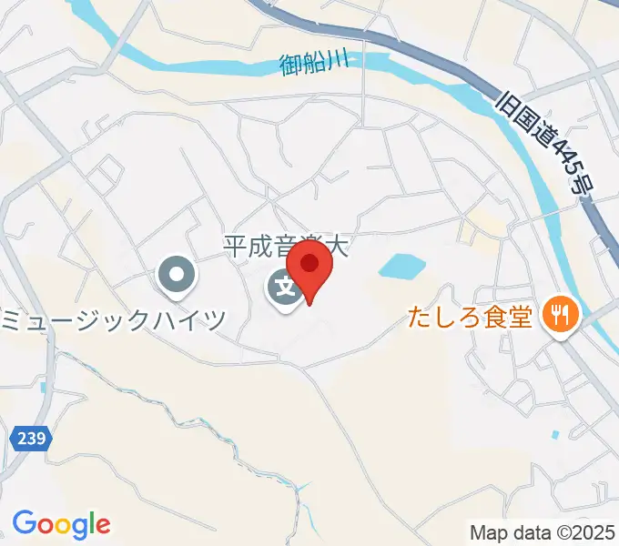 平成音楽大学の地図