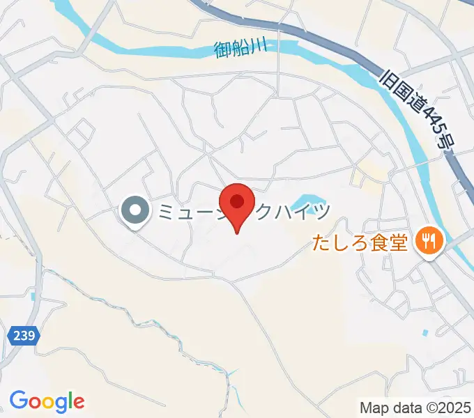 平成音楽大学の地図