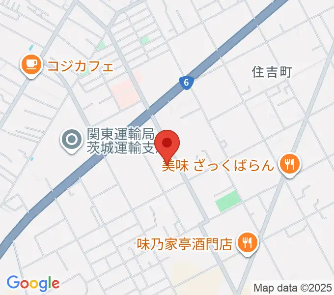 茨城音楽専門学校の地図