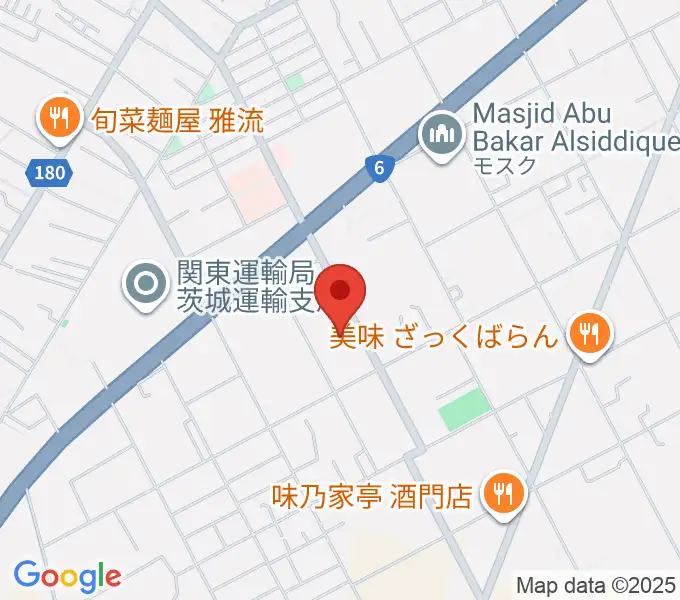 茨城音楽専門学校の地図