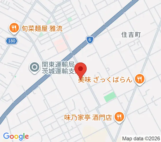 茨城音楽専門学校の地図