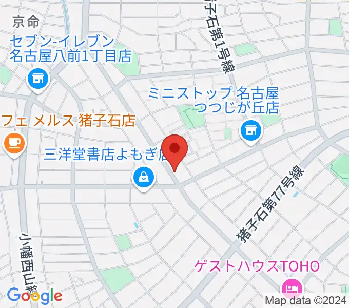 カジタミュージックスクール 名東教室の地図