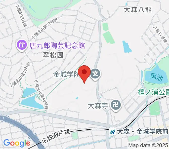 金城学院大学 音楽芸術学科の地図