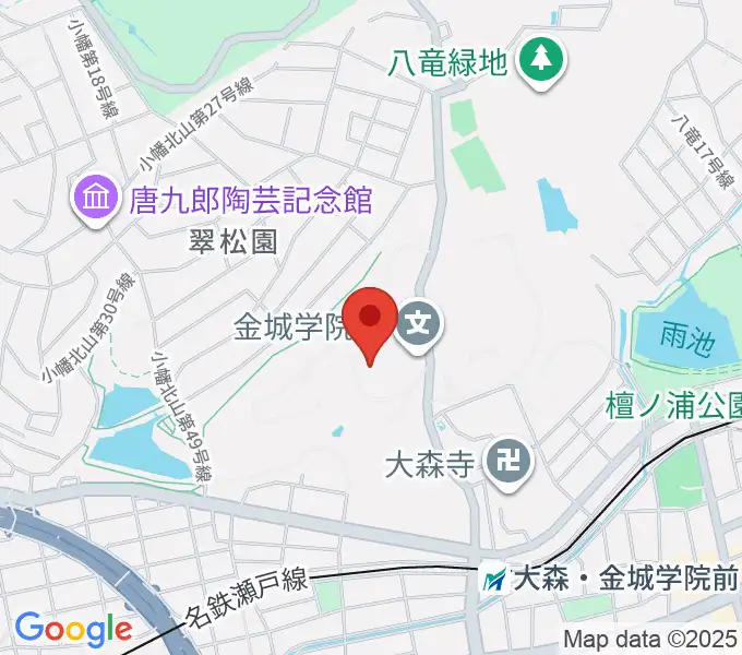 金城学院大学 音楽芸術学科の地図