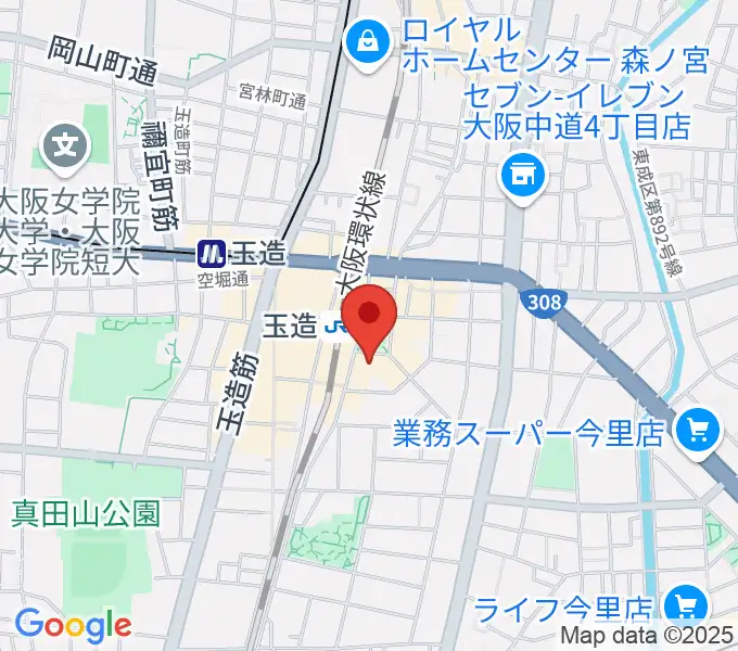 KMC音楽院の地図