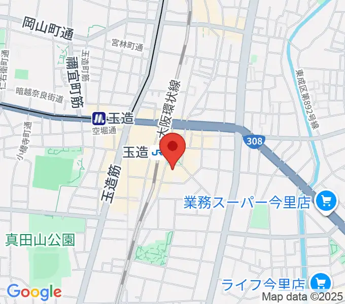 KMC音楽院の地図