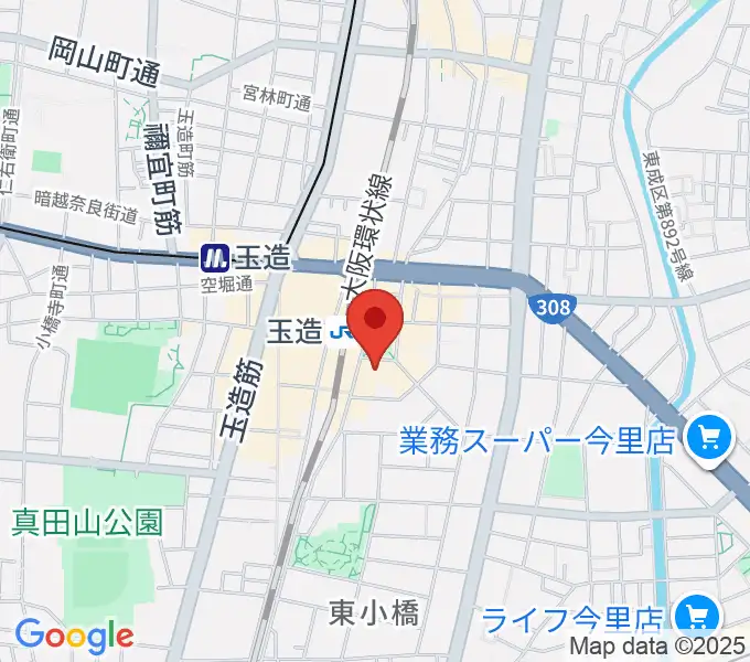 KMC音楽院の地図