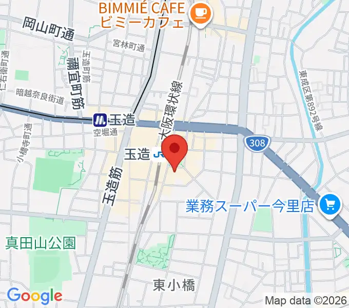 KMC音楽院の地図