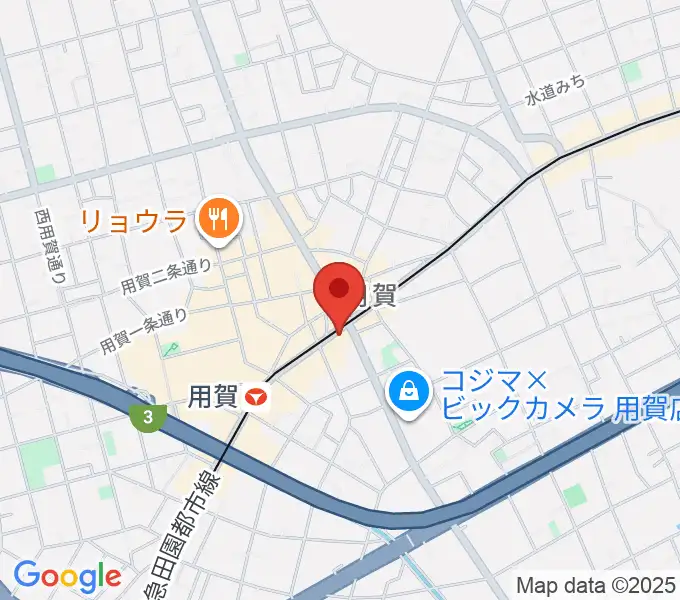 ママンベビー用賀教室の地図
