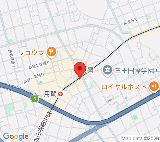 ママンベビー用賀教室の地図