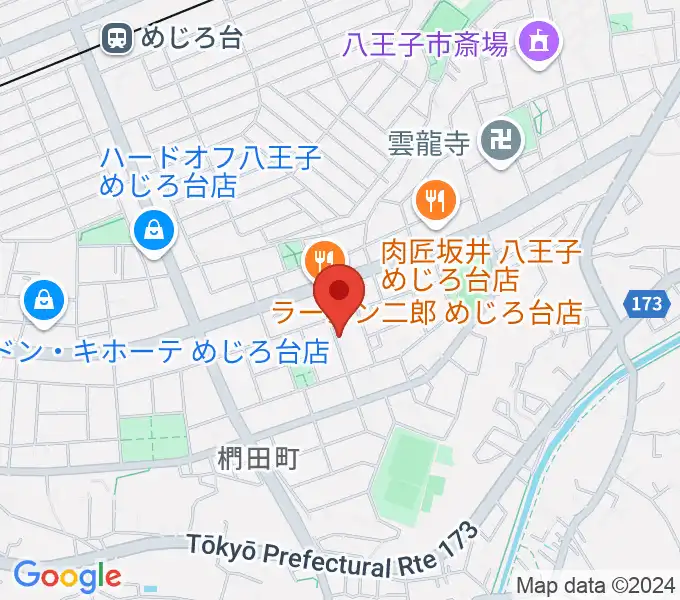 音楽空間ピアチェーレの地図