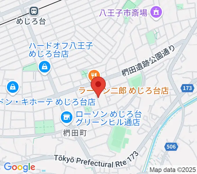音楽空間ピアチェーレの地図