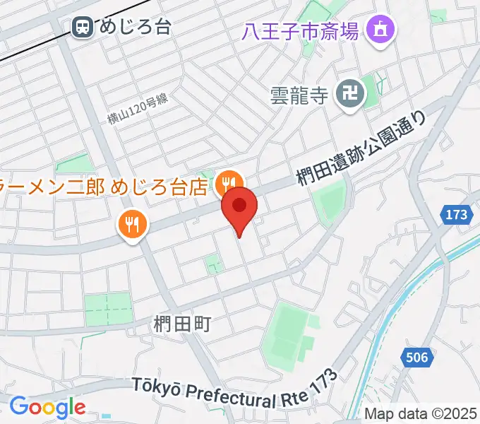 音楽空間ピアチェーレの地図