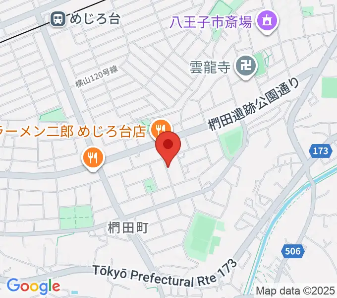 音楽空間ピアチェーレの地図