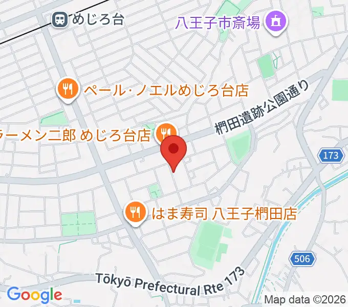 音楽空間ピアチェーレの地図