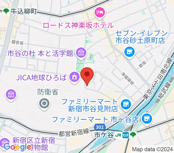 麗扇会日本文化学院の地図