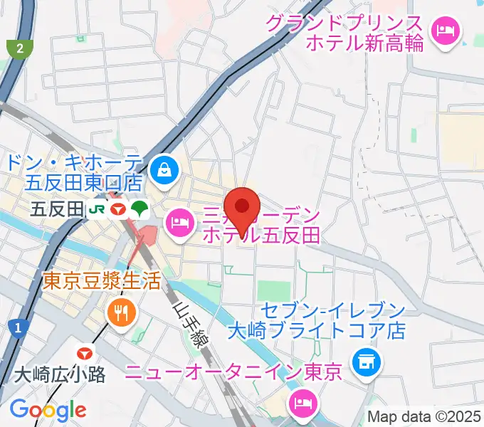 山口綾規スタジオの地図
