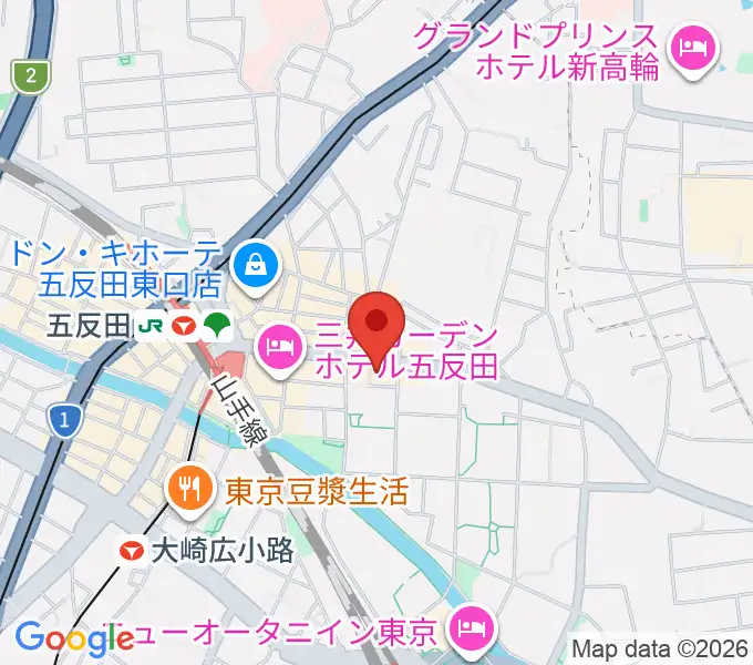山口綾規スタジオの地図
