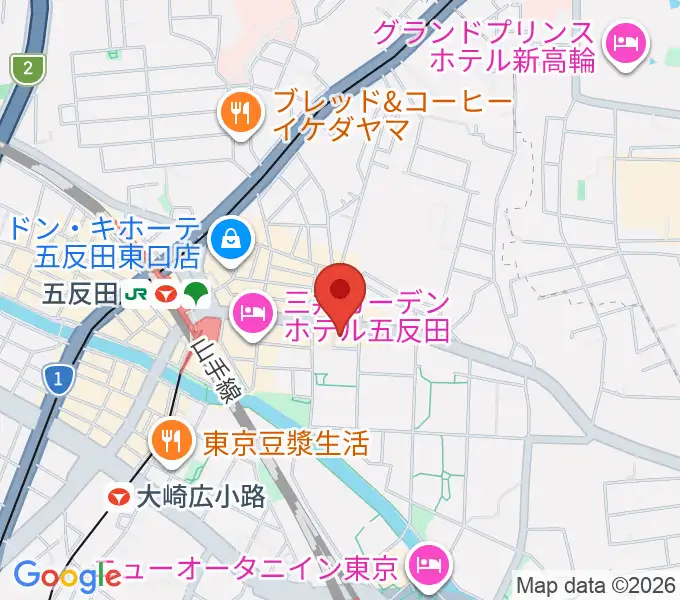 山口綾規スタジオの地図