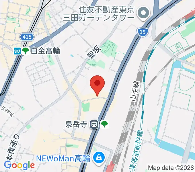 サンピアノ音楽教室の地図