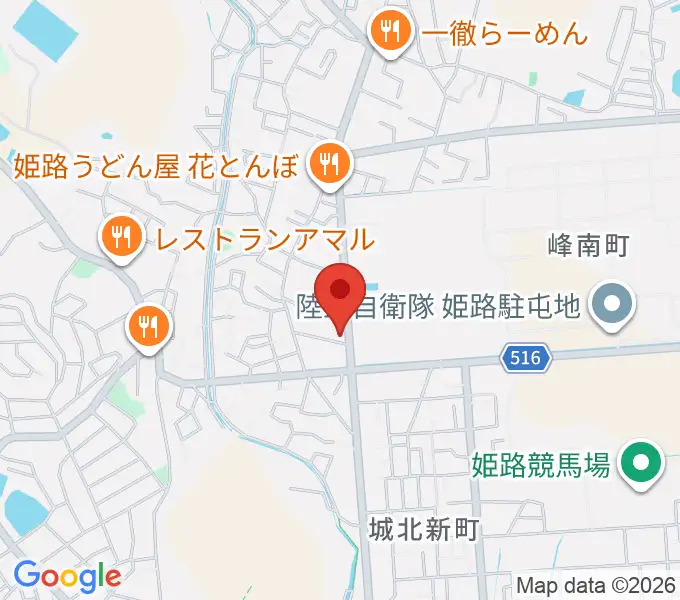 しらさぎ音楽学院の地図