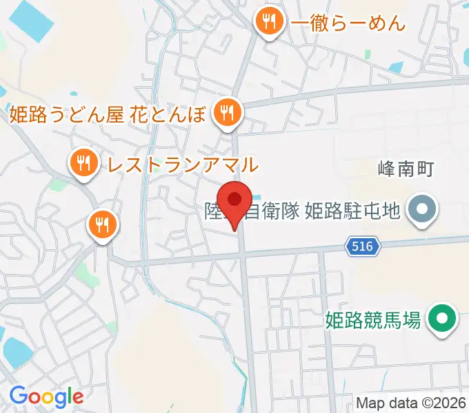 しらさぎ音楽学院の地図