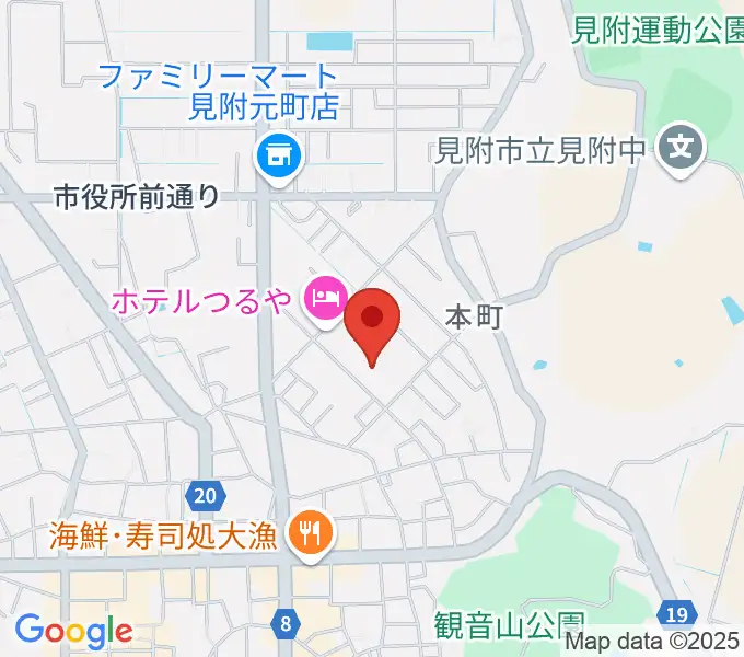 八百板正己 チェンバロ教室の地図