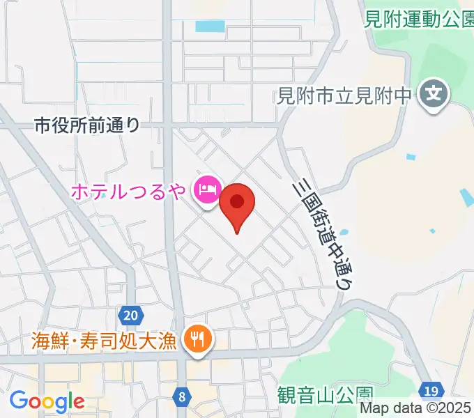 八百板正己 チェンバロ教室の地図
