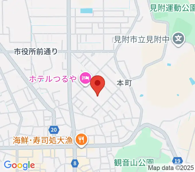 八百板正己 チェンバロ教室の地図
