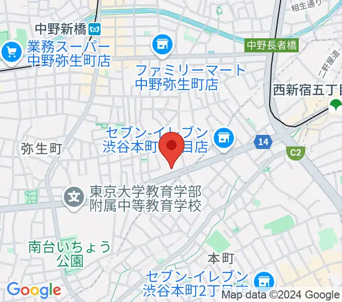 専門学校東京アナウンス学院の地図