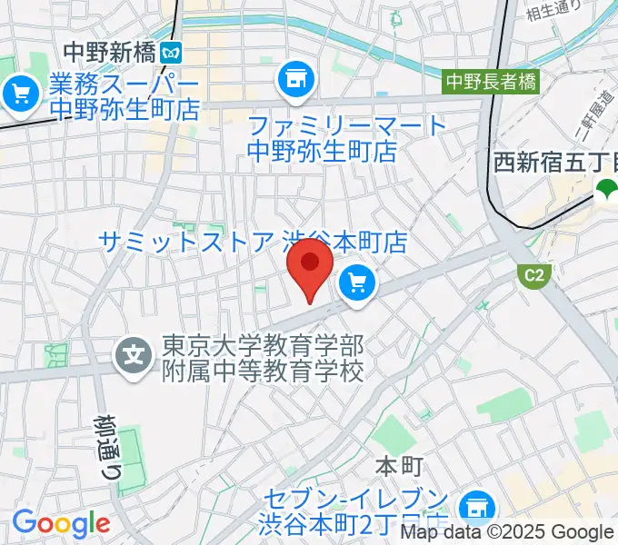 専門学校東京アナウンス学院の地図