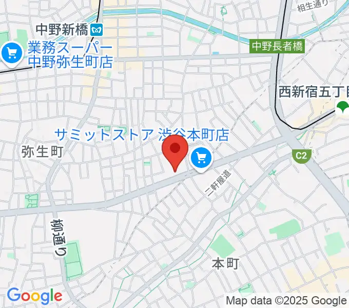 専門学校東京アナウンス学院の地図