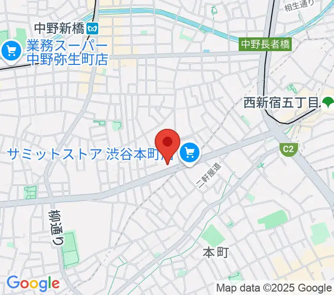 専門学校東京アナウンス学院の地図