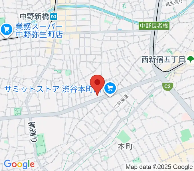 専門学校東京アナウンス学院の地図